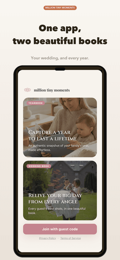 One app, two beautiful books